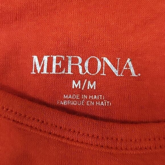 MERONA WOMENS V-TECK STRETCH TEE SIZE MEDIUM ...MADE W/ 50 CTN 39 MODAL 3% SPAND - Picture 3 of 5